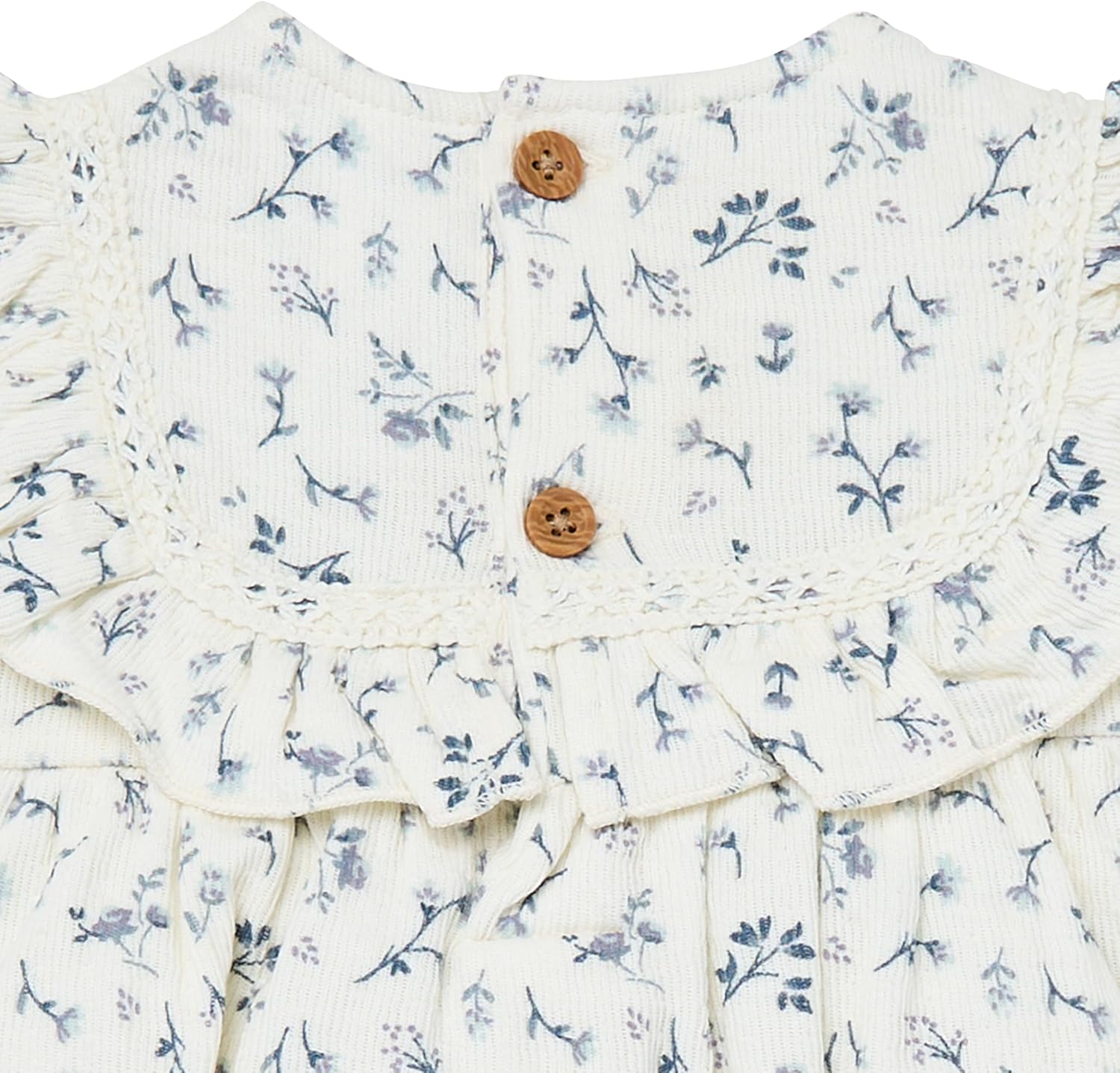 Modern Moments by Gerber baby-girls Ruffle Bodice Bubble Romper - Image 3