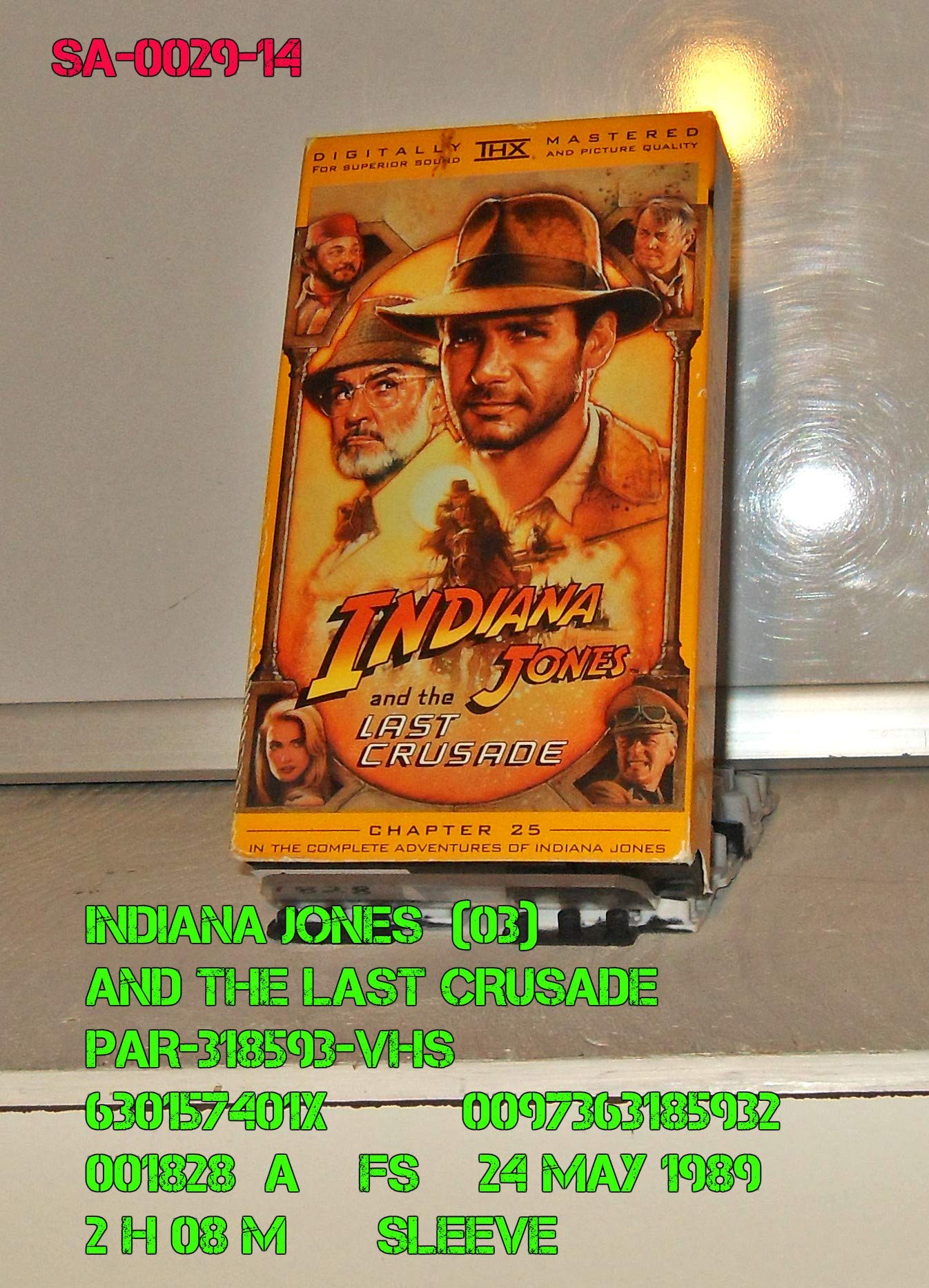 Indiana Jones and the Last Crusade [Import] [VHS Tape]