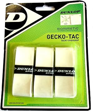 Dunlop Sports Gecko-Tac Tennis/Squash OVERGRIP 3-Pack, 12-Pack, 30-Pack Roll, 60-Pack Tub - Premium Quality Overgrip, Provides Exceptional tackiness and Grip with Moisture Wicking Construction