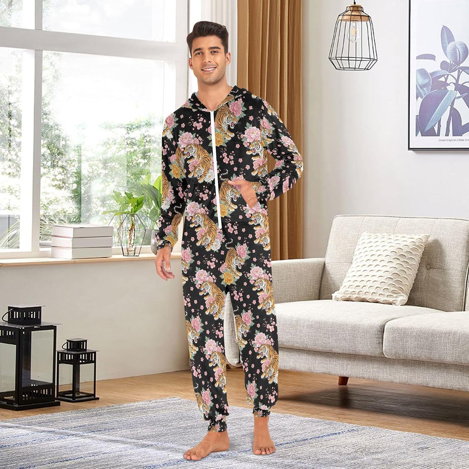 QUGRL Onesies Adult Pajamas Costume for Women Men Unisex Cosplay Sleepwear Homewear Suit Winter S-XL