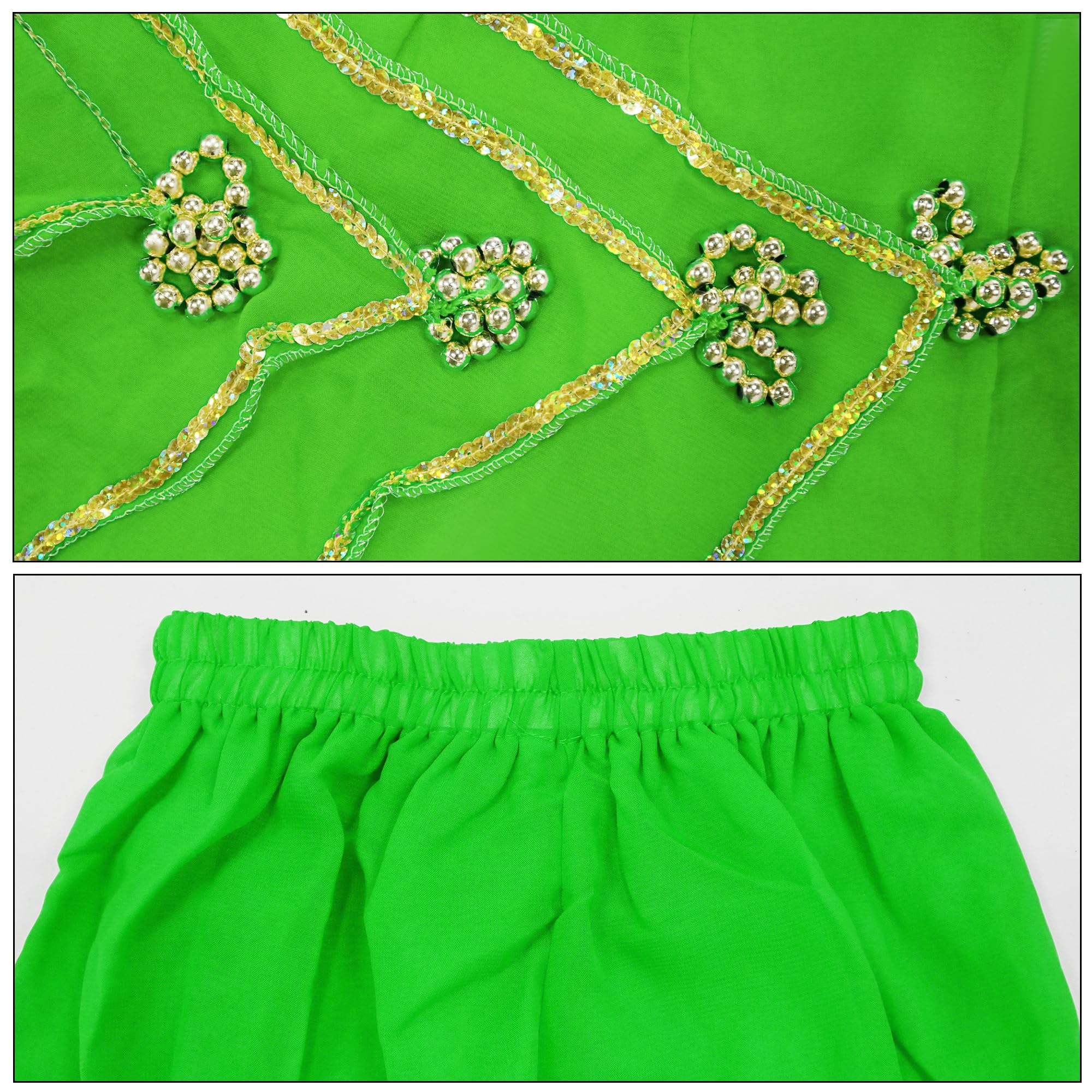 Baisdan Bambini Ragazza Harem Pantaloni Danza Del Ventre Costume India Araba Danza Tribale Ondulato Pantaloni Pantaloni