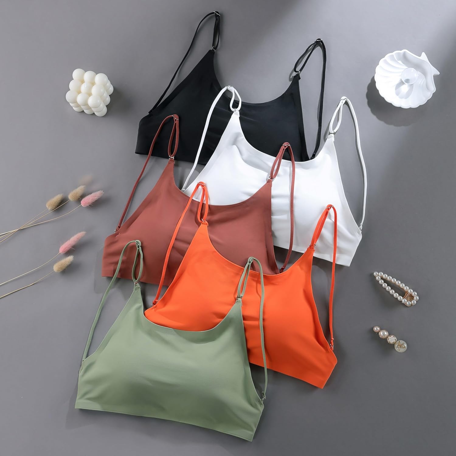 Womens Seamless Bra No Underwire Lined Soft Bralettes - Image 7