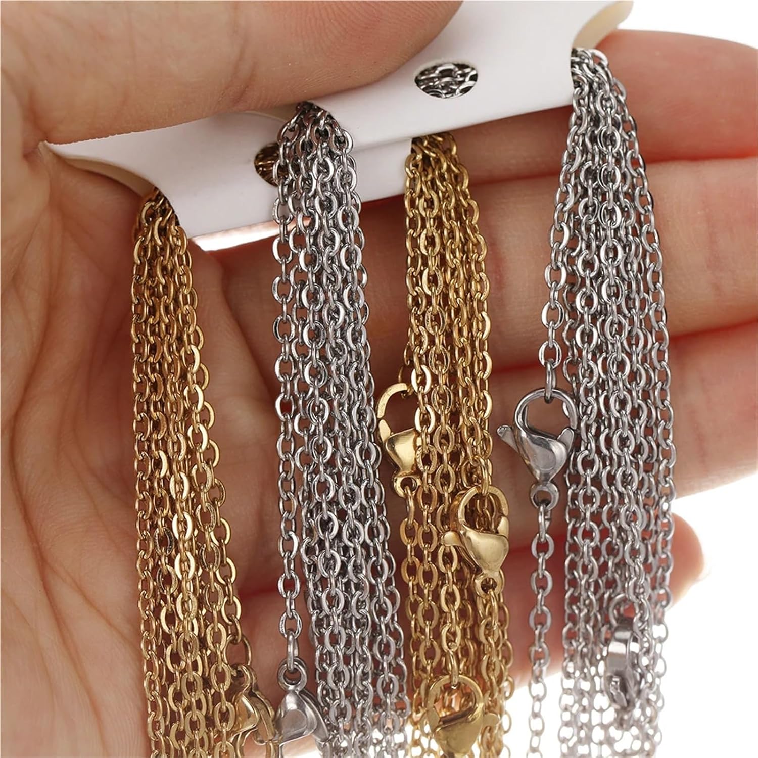 40pcs 50cm Stainless Steel Link Chains for Jewelry Making DIY Gifts Accessories image 5