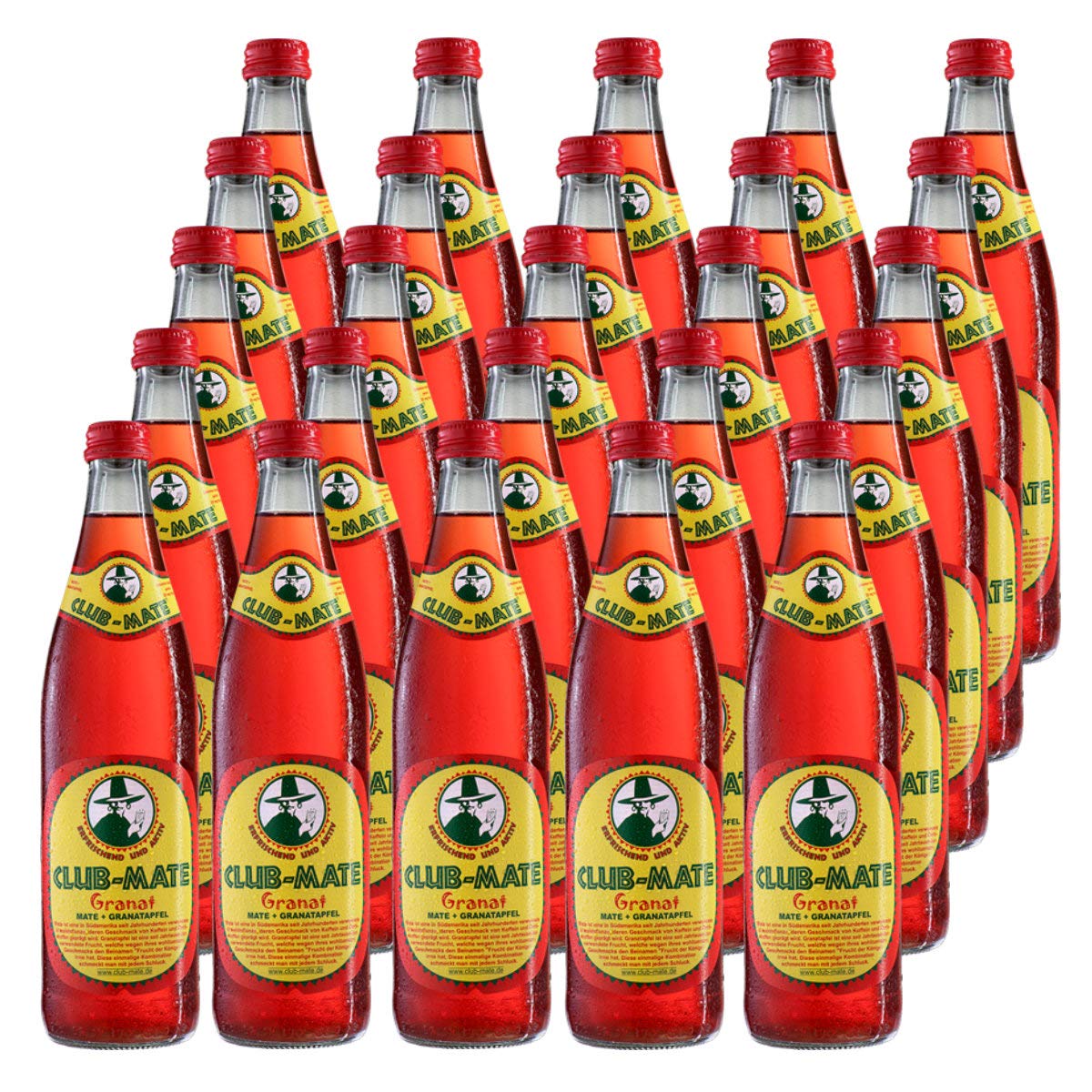 Club-mate Granatapfel 25 Flaschen je 0,5l incl Mehrweg Pfand