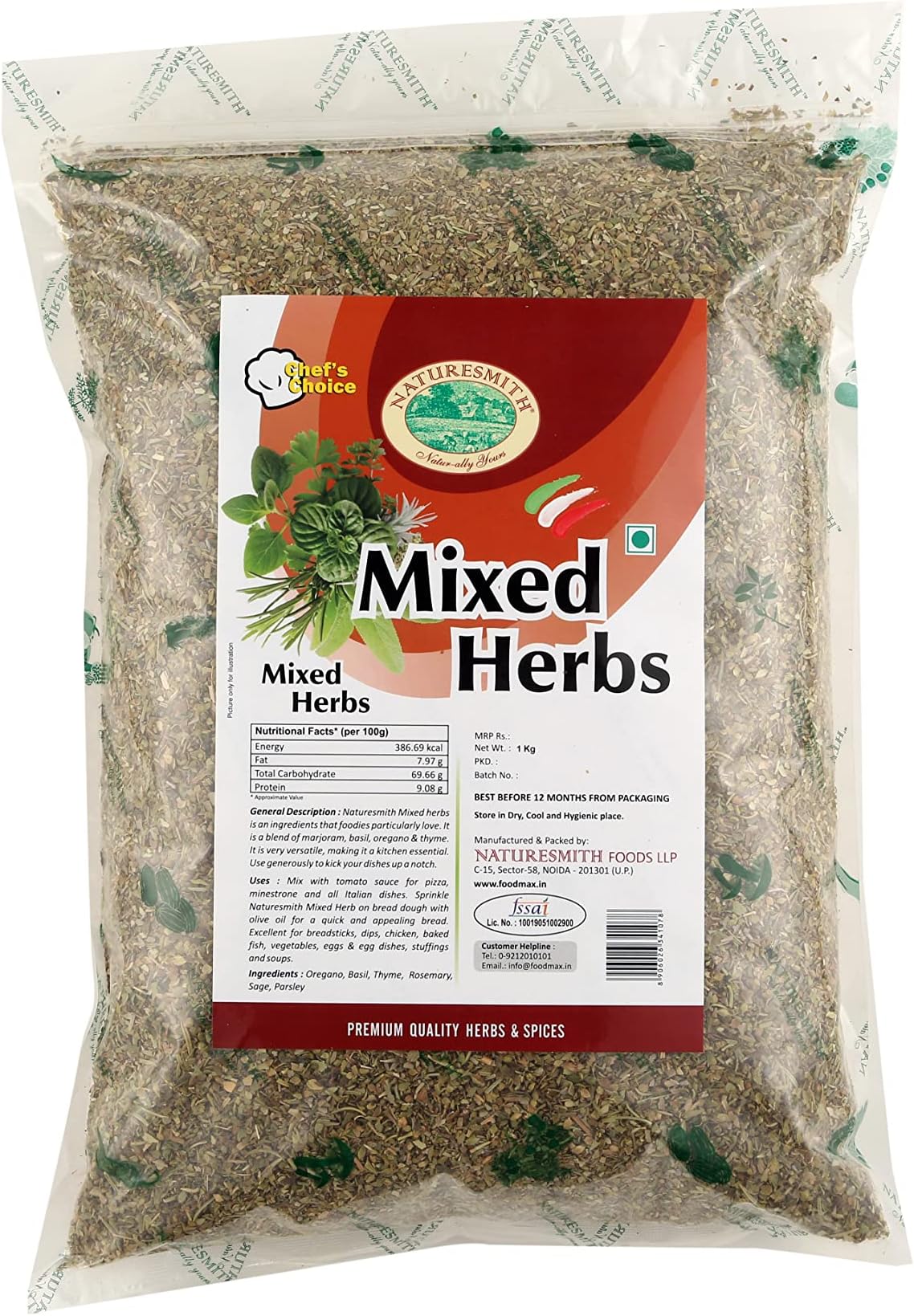 NATURESMITH MIXED HERBS-1000g || BIG POUCH READY TO USE ||