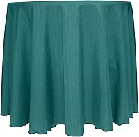 Vista 63 de Ultimate Textile Mantel redondo reversible Shantung Satin Majestic de 114 pulgadas, color verde cazador