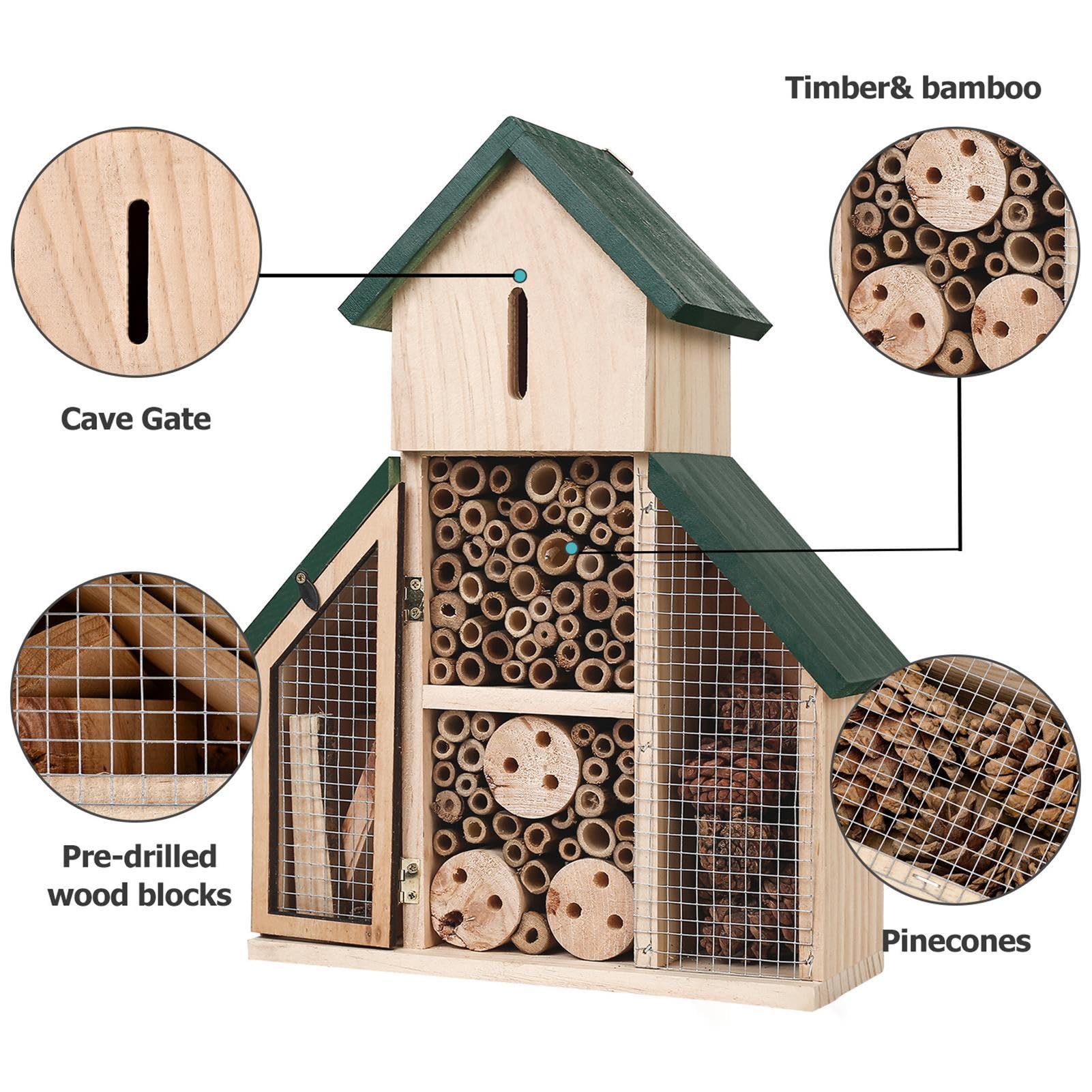 Bienenhotel, Marienkäferhaus für den Garten Hängender Marienkäferschutz aus
