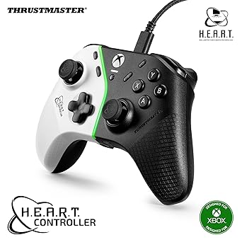 Thrustmaster HEART Controller - Hall Effect Gamepad with Anti-Drift H.E.A.R.T. Technology, 2 Back Buttons, Mechanical Inputs, RGB LED, Wired Gaming Controller - Compatible with PC & Xbox Series X|S