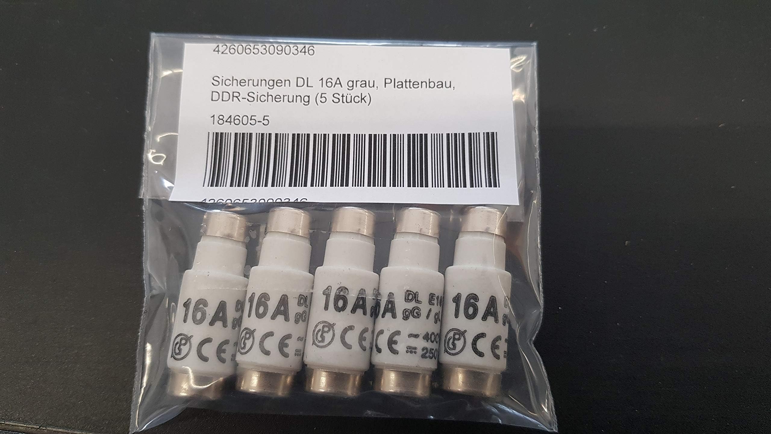 Protec.class Diazed Sicherungseinsatz 16A, DII, E27, 5 Stück