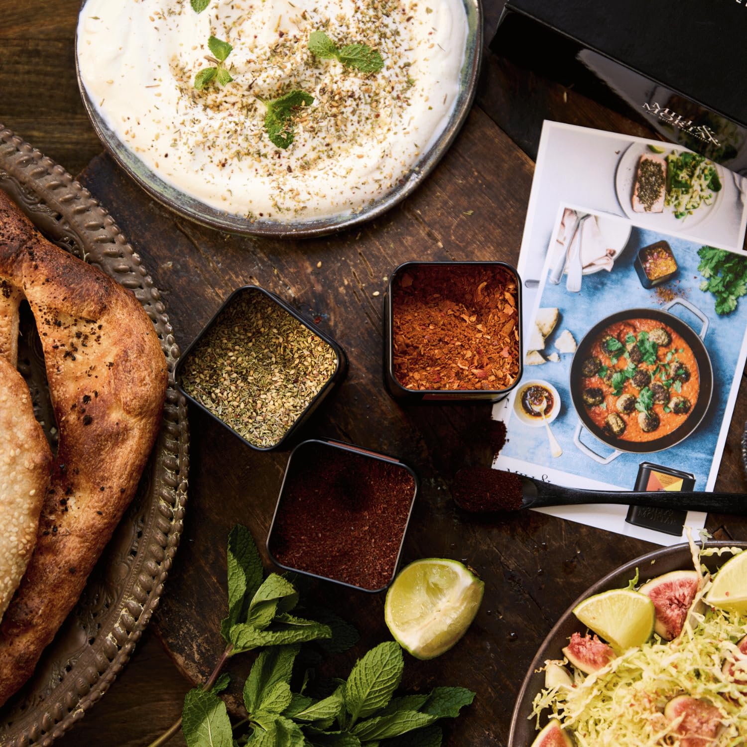 Mill & Mortar BIO Levante Gewürz-Geschenkset, Rose Harissa, Za’atar & Sumach