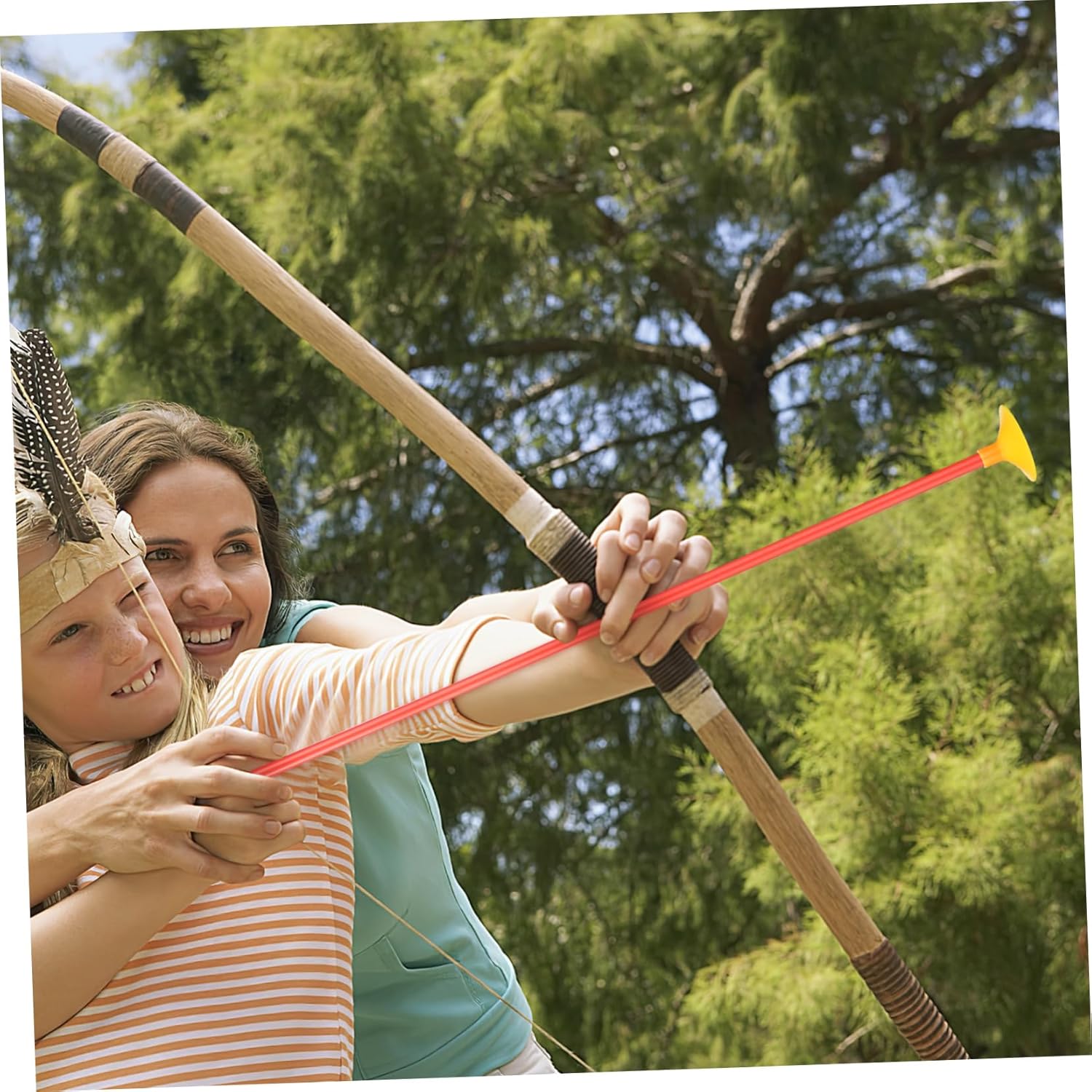 12pcs Reusable Suction Cup Arrows for Boys and Girls Outdoor Fun for Birthday Parties and Games