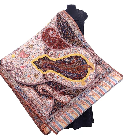 Wool Hand-Cut Kani Shawl Jamavar India 