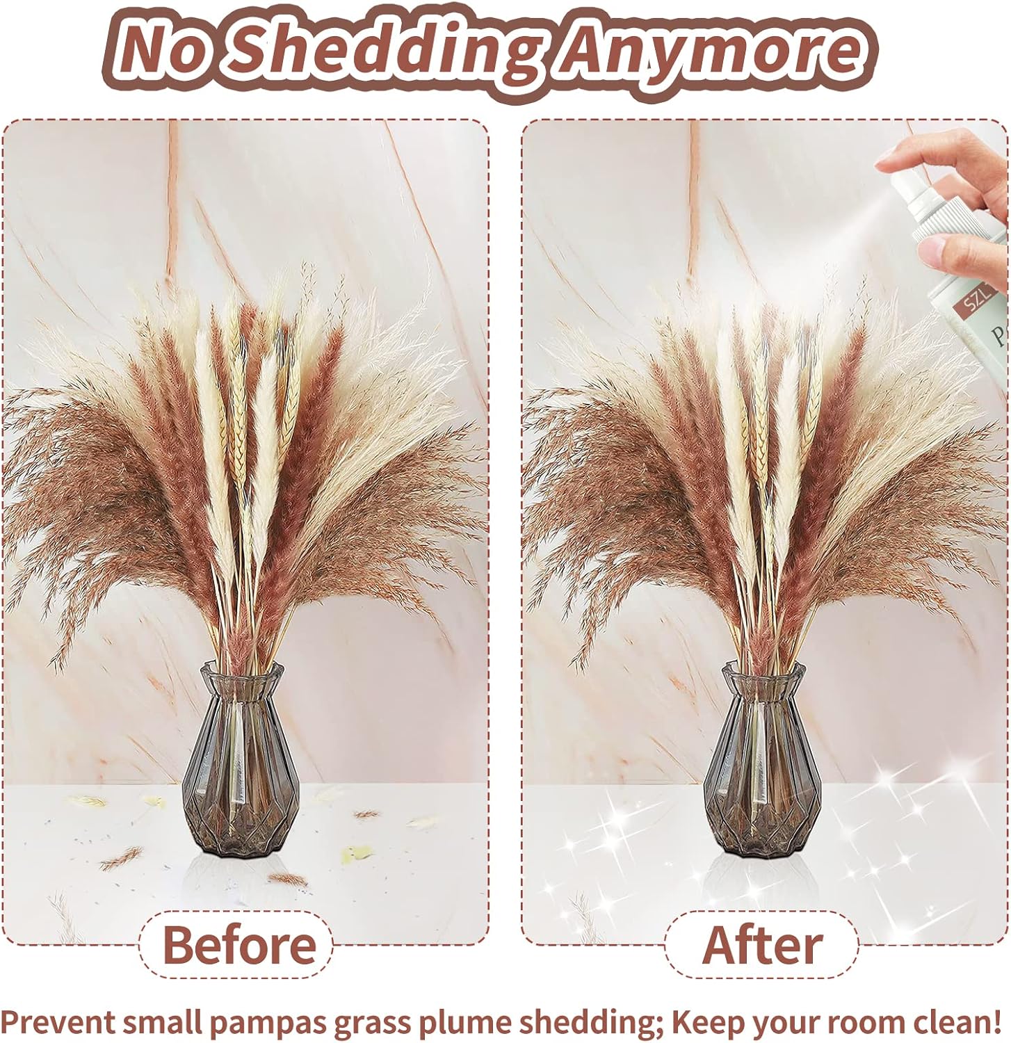 Buy 2 Pack Pampas Grass SheddingProof Spray with Fragrance Smell
