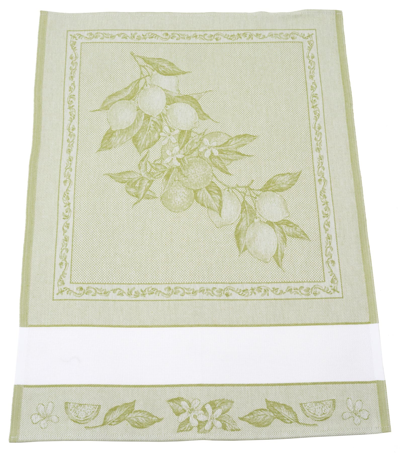 Set 3 Strofinacci In Puro Cotone Con Tela Aida Ricamabile - Canovacci Assorbenti 60x75 Cm Per Cucina