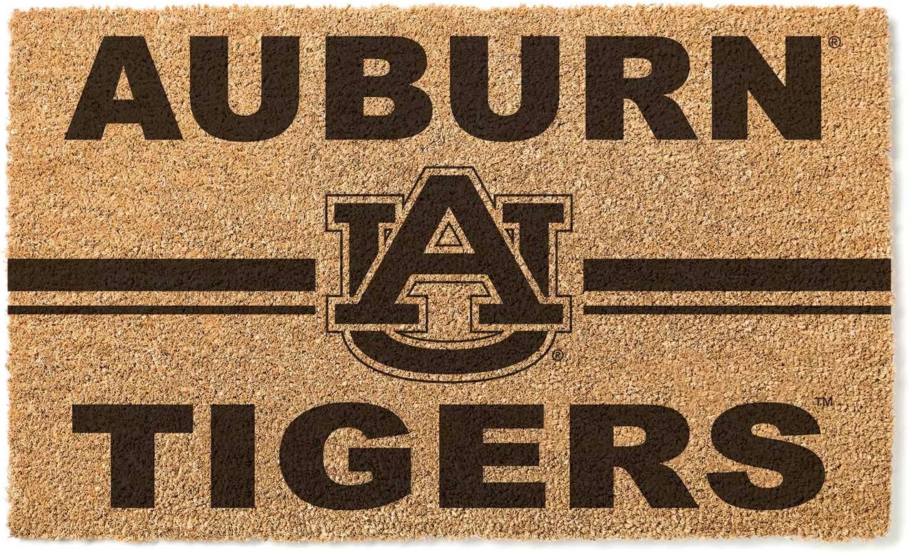 KH Sports Fan Auburn Tigers Logo Team Coir Doormat, Multi (1063100114)