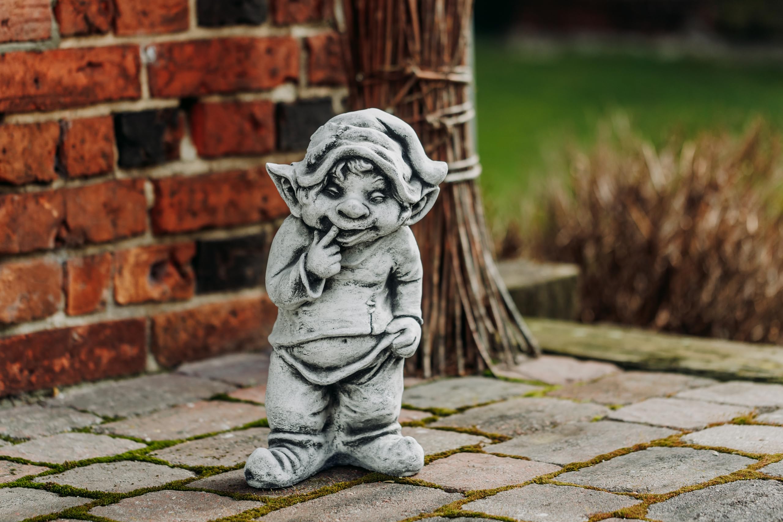 gartendekoparadies.de Duży masywny gnom, co mogę tutaj zrobić Troll goblin goblin wykonany z odlewanego kamienia
