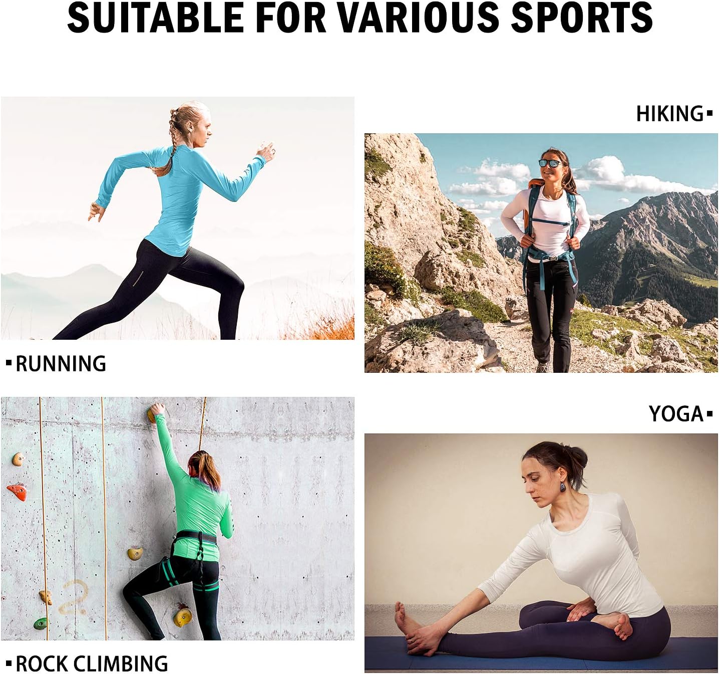 isnowood Women's Sun Protection Long Sleeve Shirts, UPF 50+ UV Rash Guard Swim Shirt, Workout Hiking Running Athletic Tops - Image 6