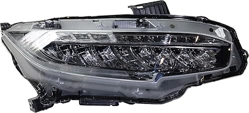 Garage-Pro Faro LED del lado del pasajero para Honda Civic 2016-2021 con bombilla(s) CAPA todos los tipos de cuerpo; modelos construidos en América