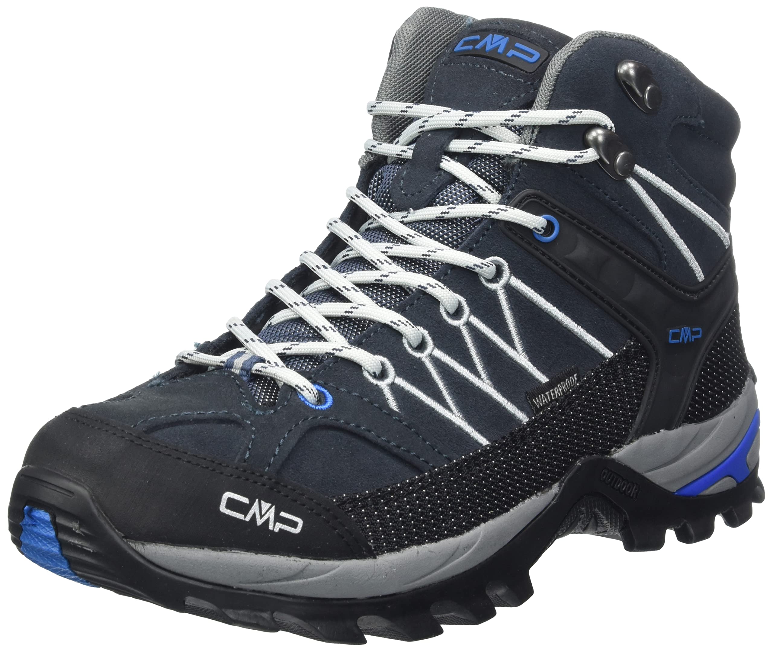 CMP Men's Rigel Mid Shoe Wp Trekking & Hiking Boots, B Blue Cemento, 12 Men