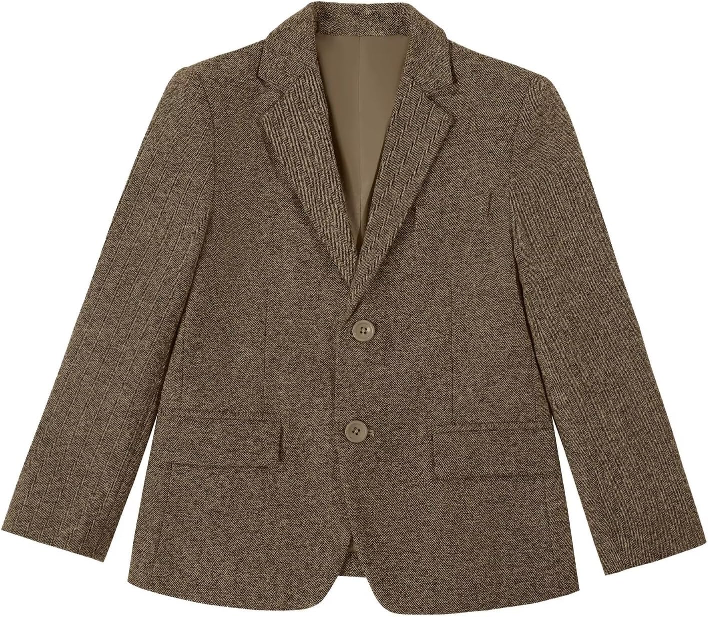 Boys Blazer Retro Herringbone Sport Coat Formal Tweed Patterned Classic Kids Jacket for Boy Wedding Casual Jacket