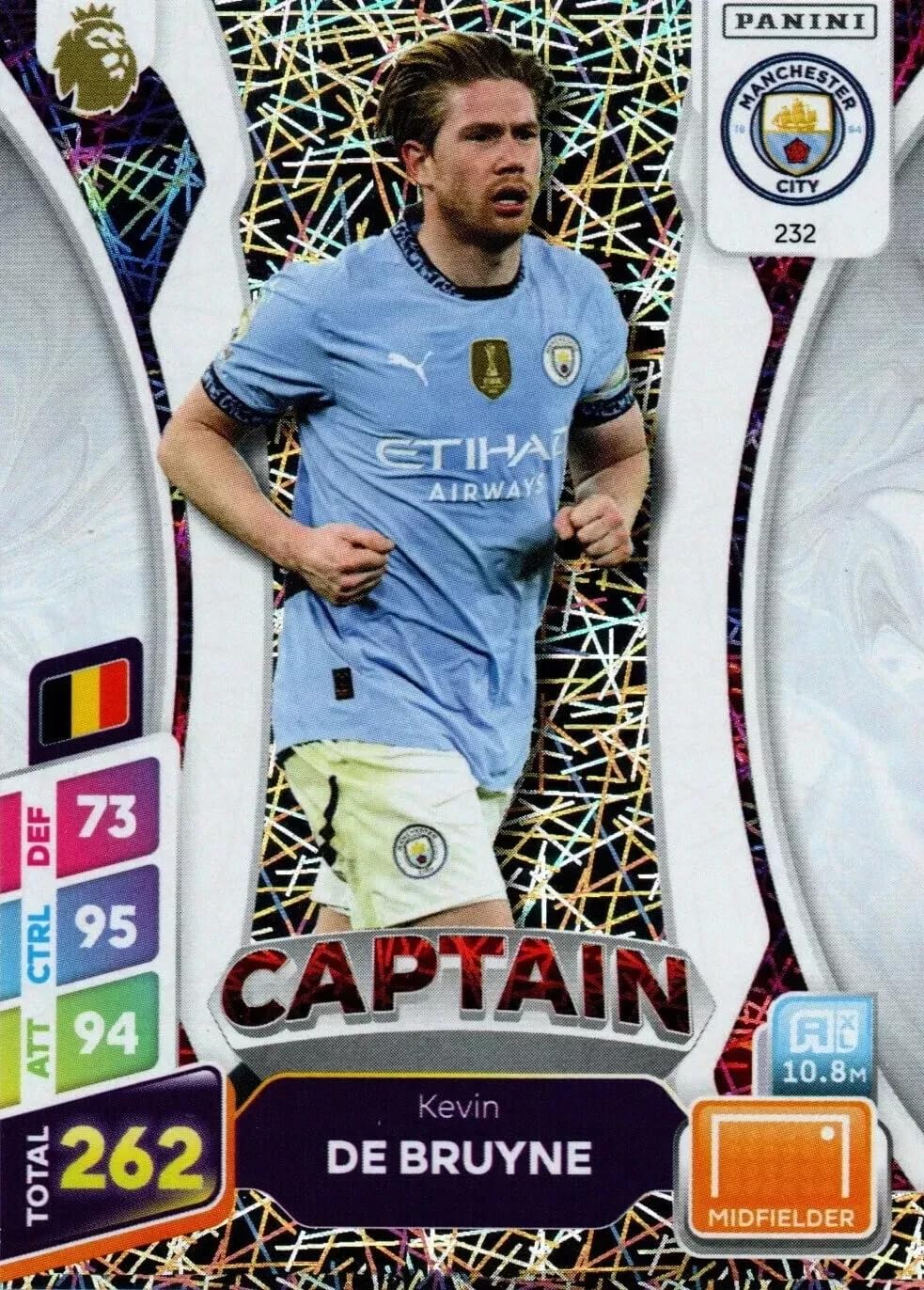 Panini Premier League Plus 2024 2025 Kevin De Bruyne Captain