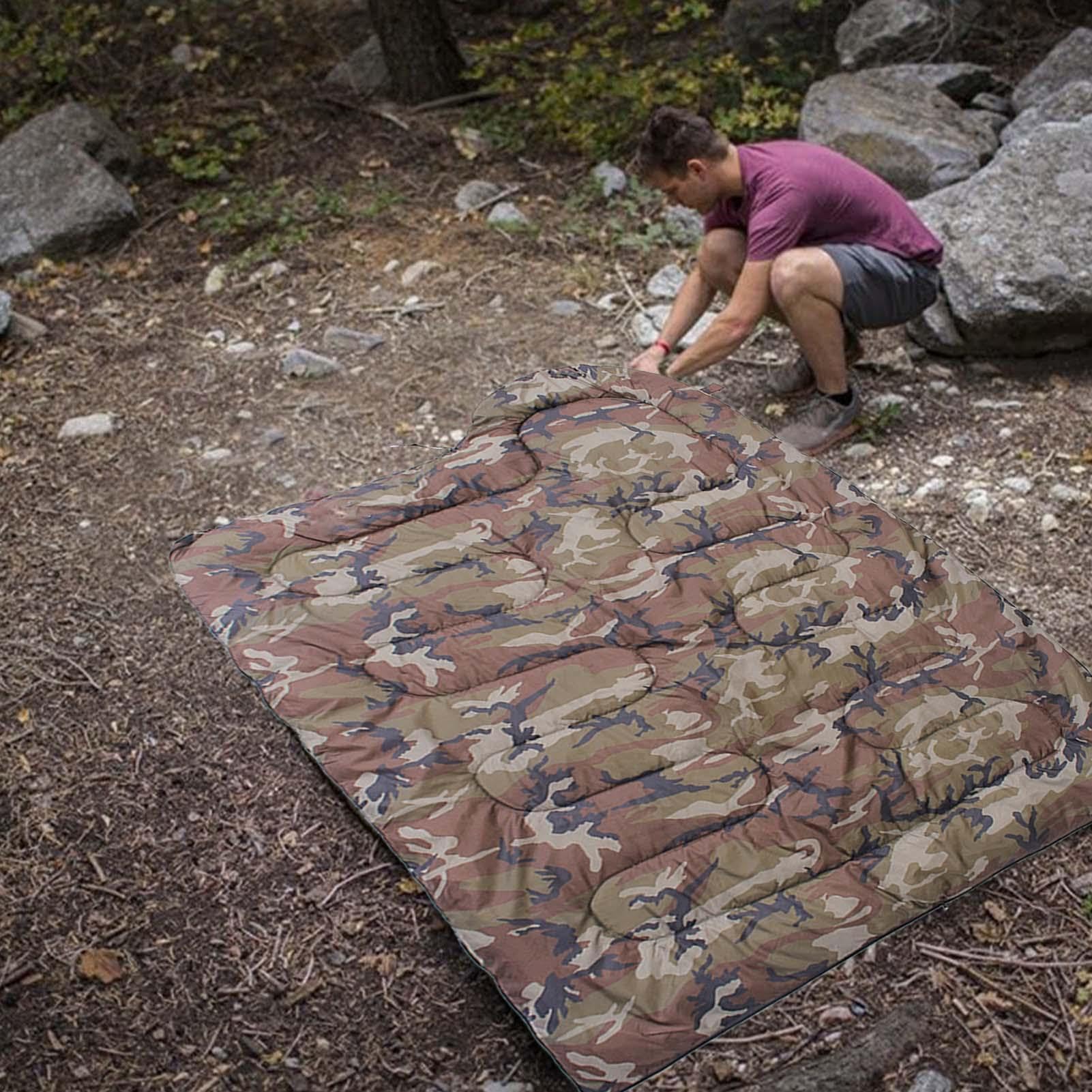 Sacco a per adulti, mimetico, sacco a impermeabile con sacco a | compressione, 4 stagioni caldo e fresco, sacco a mimetico portatile per escursionismo, campeggio, alpinismo