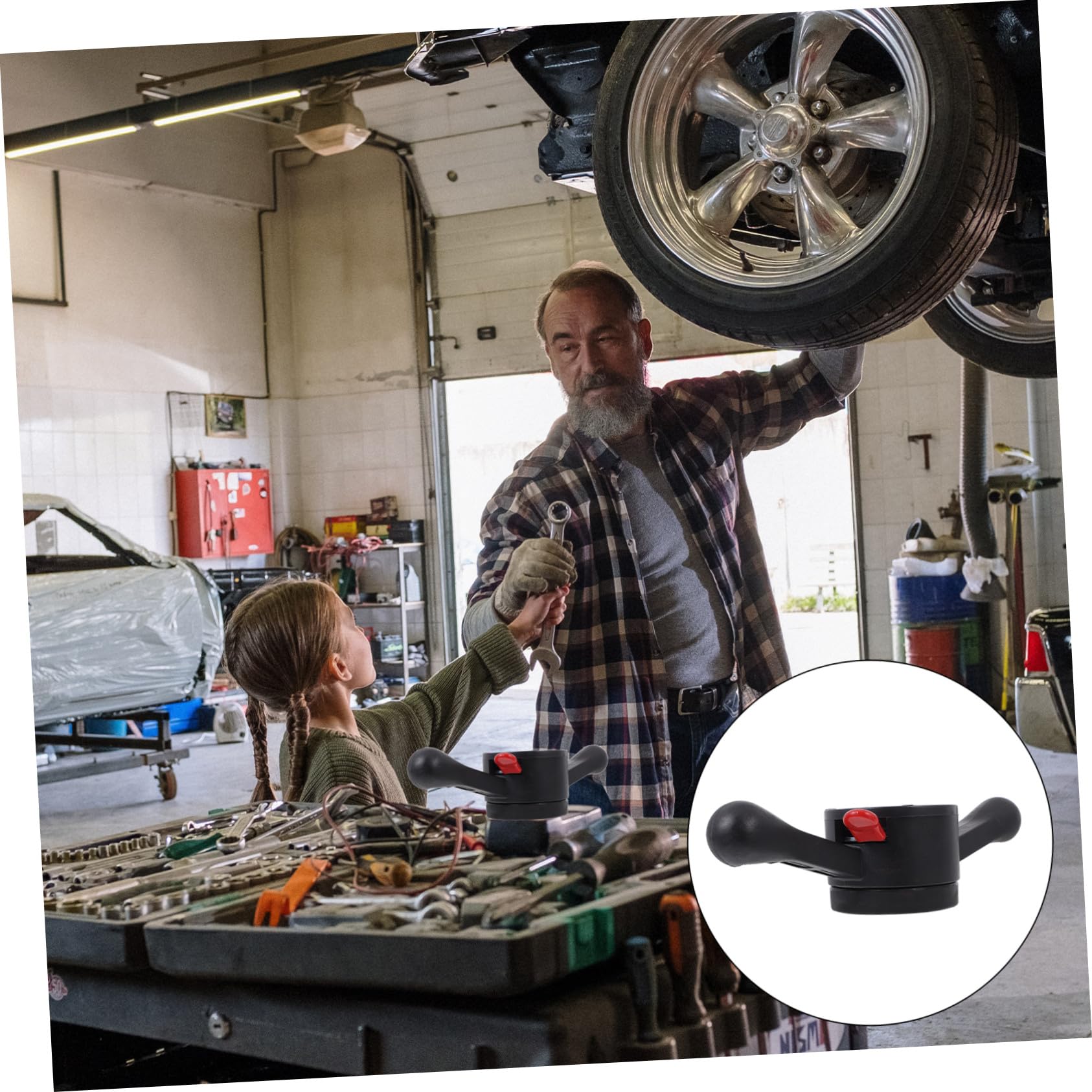 Dado Rapido per Bilanciatrice Pneumatici Auto, Accessorio di Bilanciamento Professionale 36mm, Strumento di Riparazione Durevole per Officina Automobilistica