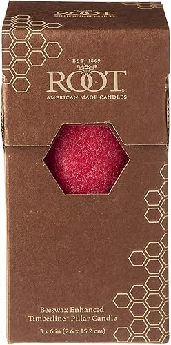 Miniatura 3 de Vela de pilar con fragancia de línea de árboles, de Root Candels, man-made-material, Hollyberry, 6 - pulgadas