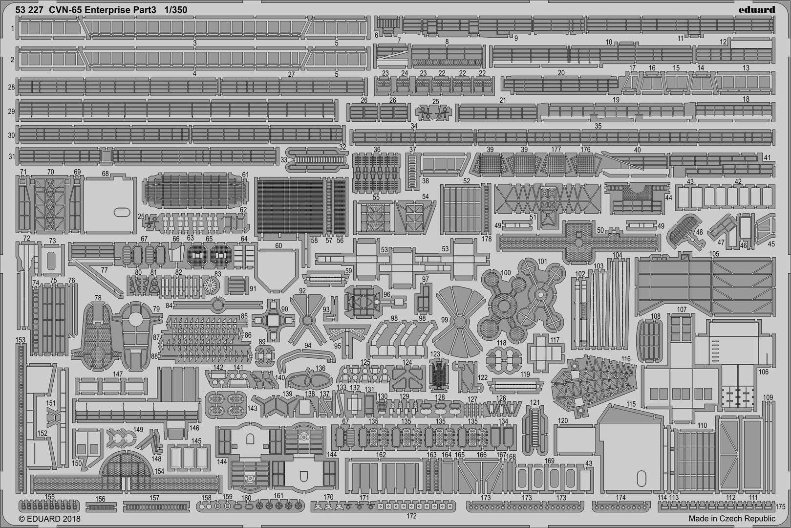 Eduard Big Ed Set 1:350 - Cvn-65 Enterprise Part I (Tam)