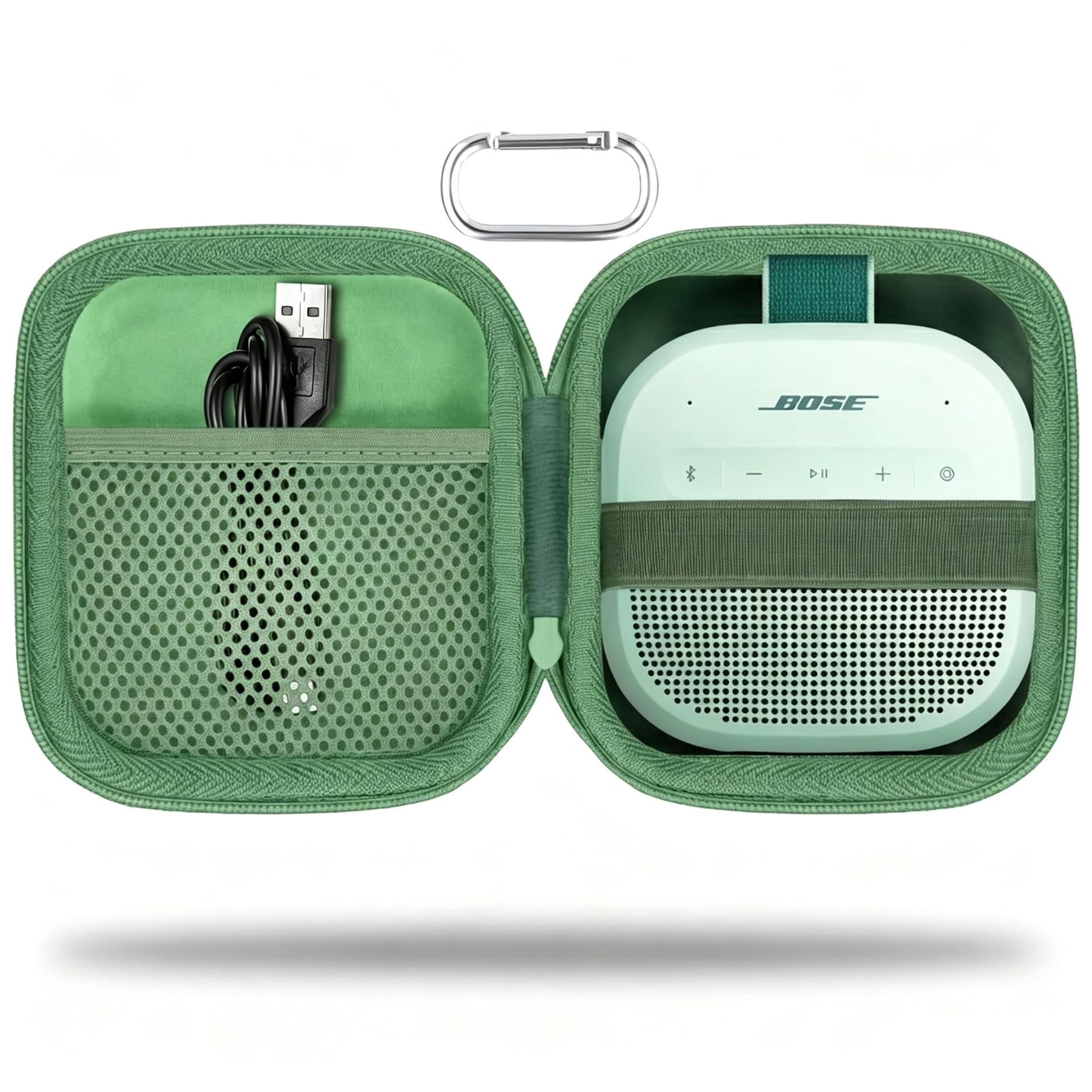 for Bose New SoundLink Micro 2nd Gen Speaker Protective Case, Grass Green
