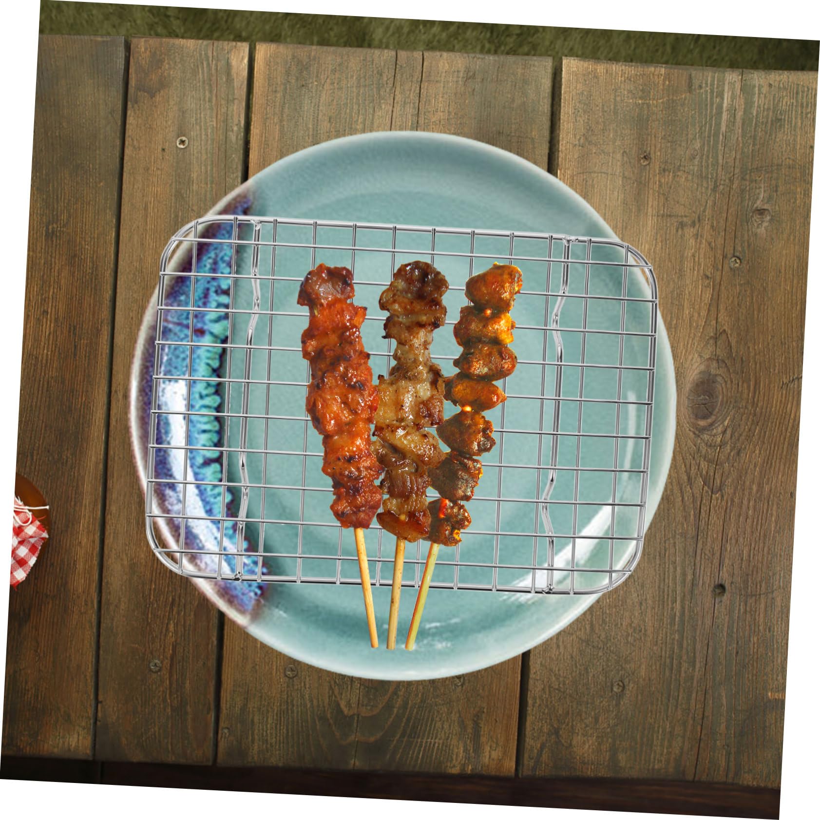 SOLUSTRE Stainless Steel Baking Rack Grid Grilling Rack for Cooling Drying and Bbq Dishwasher Design for Easy Cleanup and Use