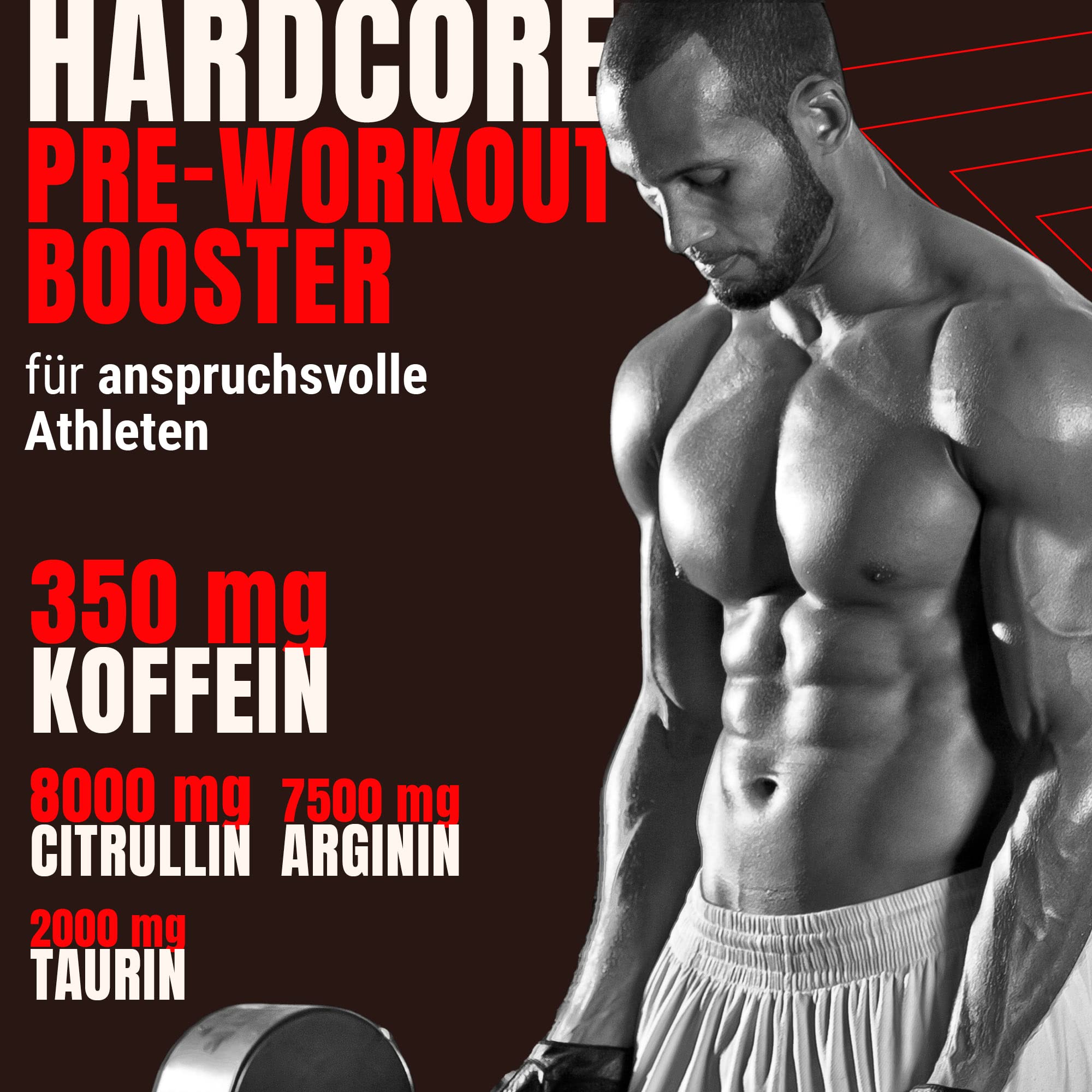 Powerstar BLACKOUT Hardcore Pre-Workout-Booster 600g | Hochdosierter Pump-Booster mit natürlichem Koffein | Fitness, Energie & Fokus | Deutsche Herstellung | Vegan | Blue Raspberry Trainingsbooster