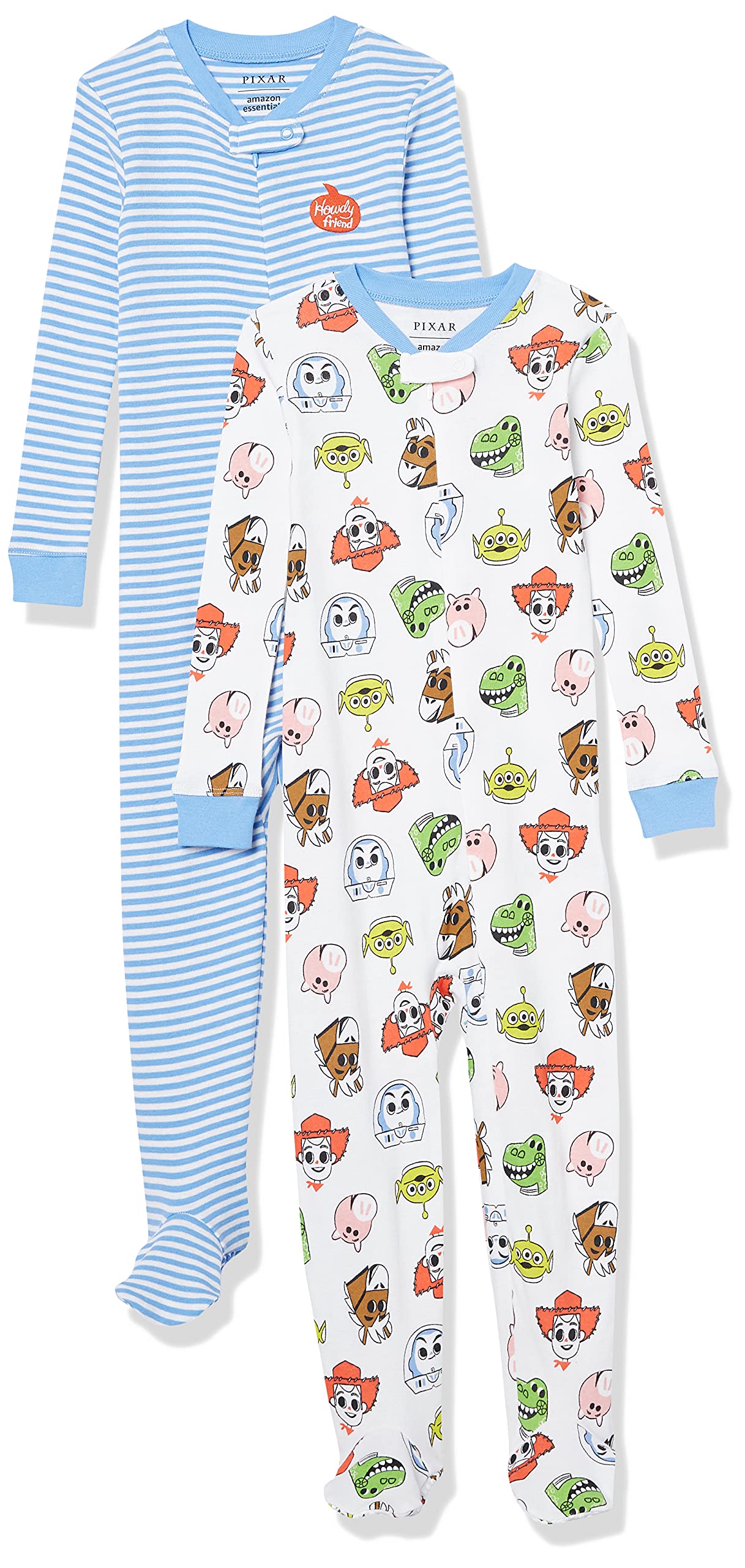 Amazon Essentials Unisex Baby Snug-Fit Cotton Footed Pyjamas — view 21
