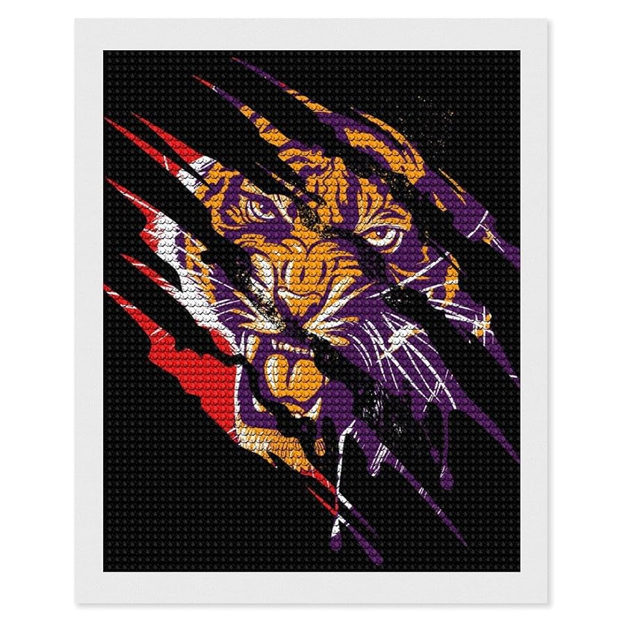 Amazon.co.jp: ダイヤモンドアート 虎 タイガー 爪痕 黒い