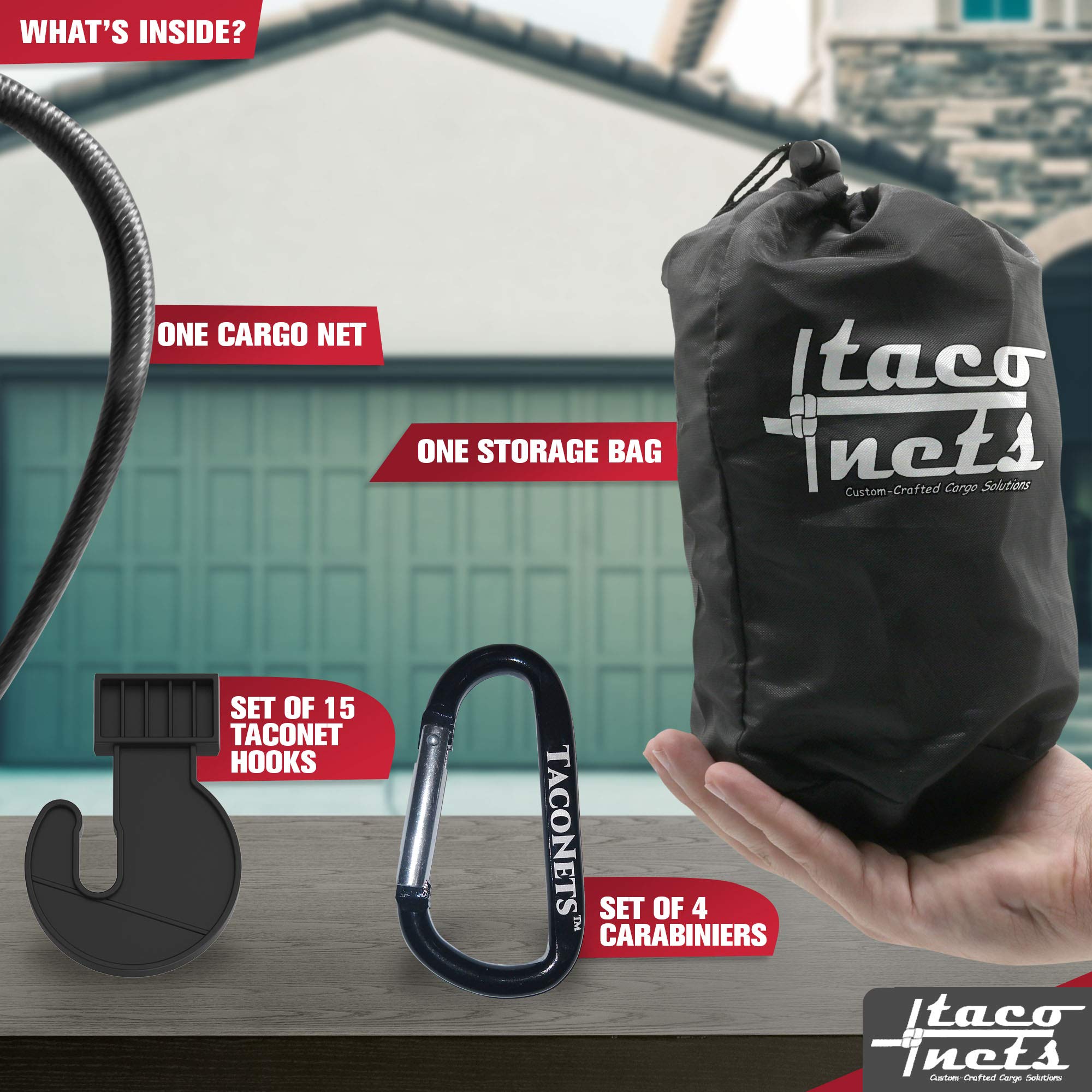 Toyota Long Bed Cargo Net Bungee Net Accessories for