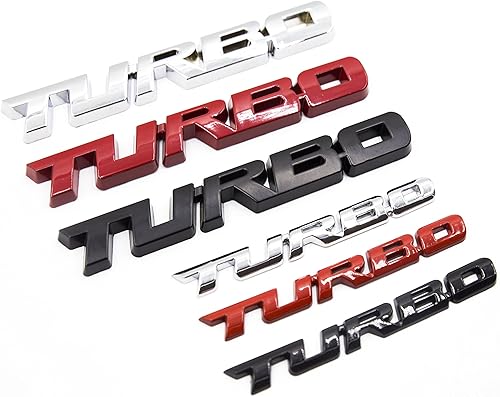 Miniatura 6 de 2 calcomanías de metal pequeño y grande para guardabarros laterales, para maletero y automóvil, motocicleta (negro mate) y negro brillante (pequeño))