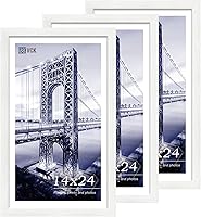 Vista 37 de VCK 8x10 Picture Frames - Black, Wide Border Solid Wood Frame, Display Photo in Horizontal and Vertical, for Home, Office, Gallery, Woodgrain