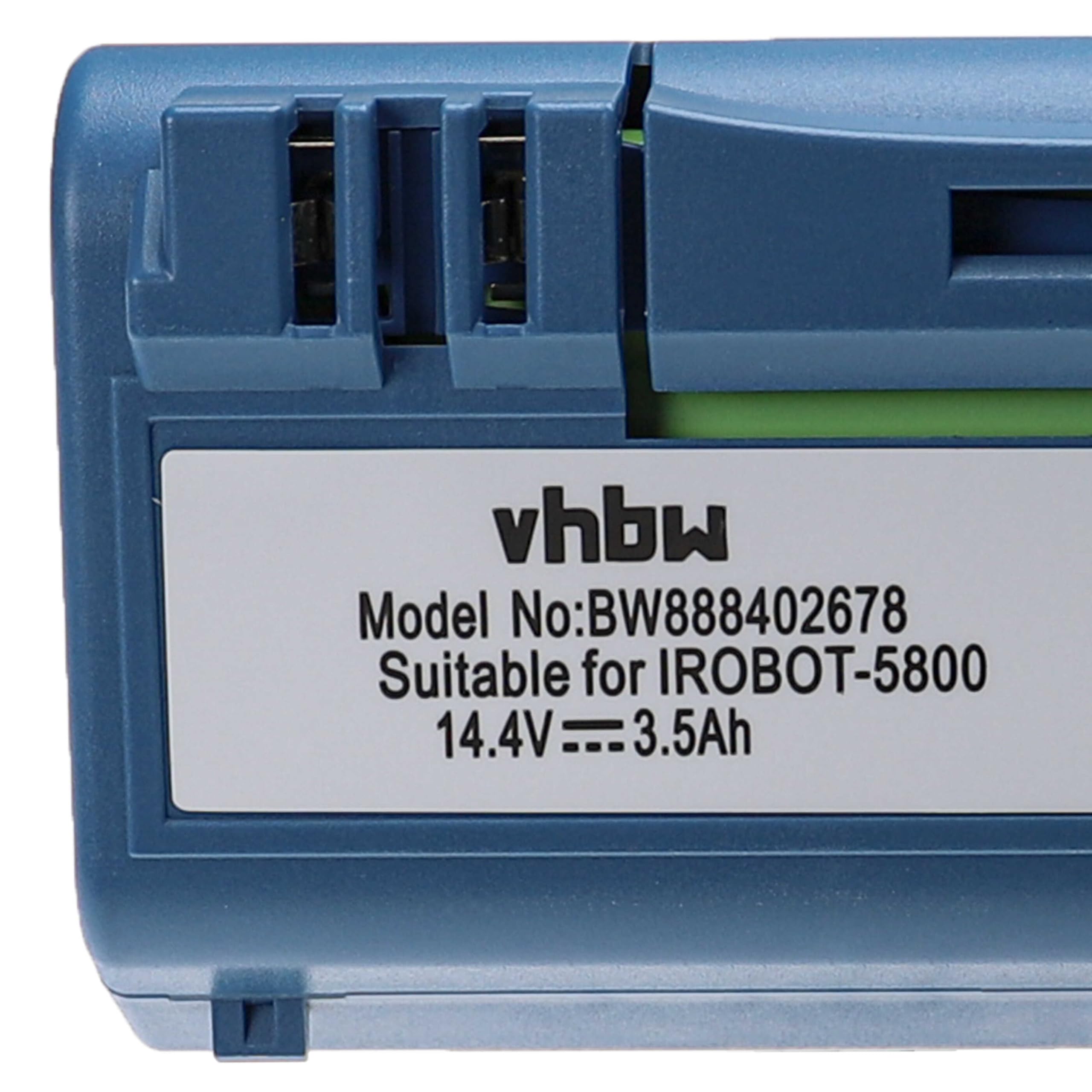vhbw batteria compatibile con iRobot Scooba 6000, 6050 home cleaner blu (3500mAh, 14,4V, NiMH)
