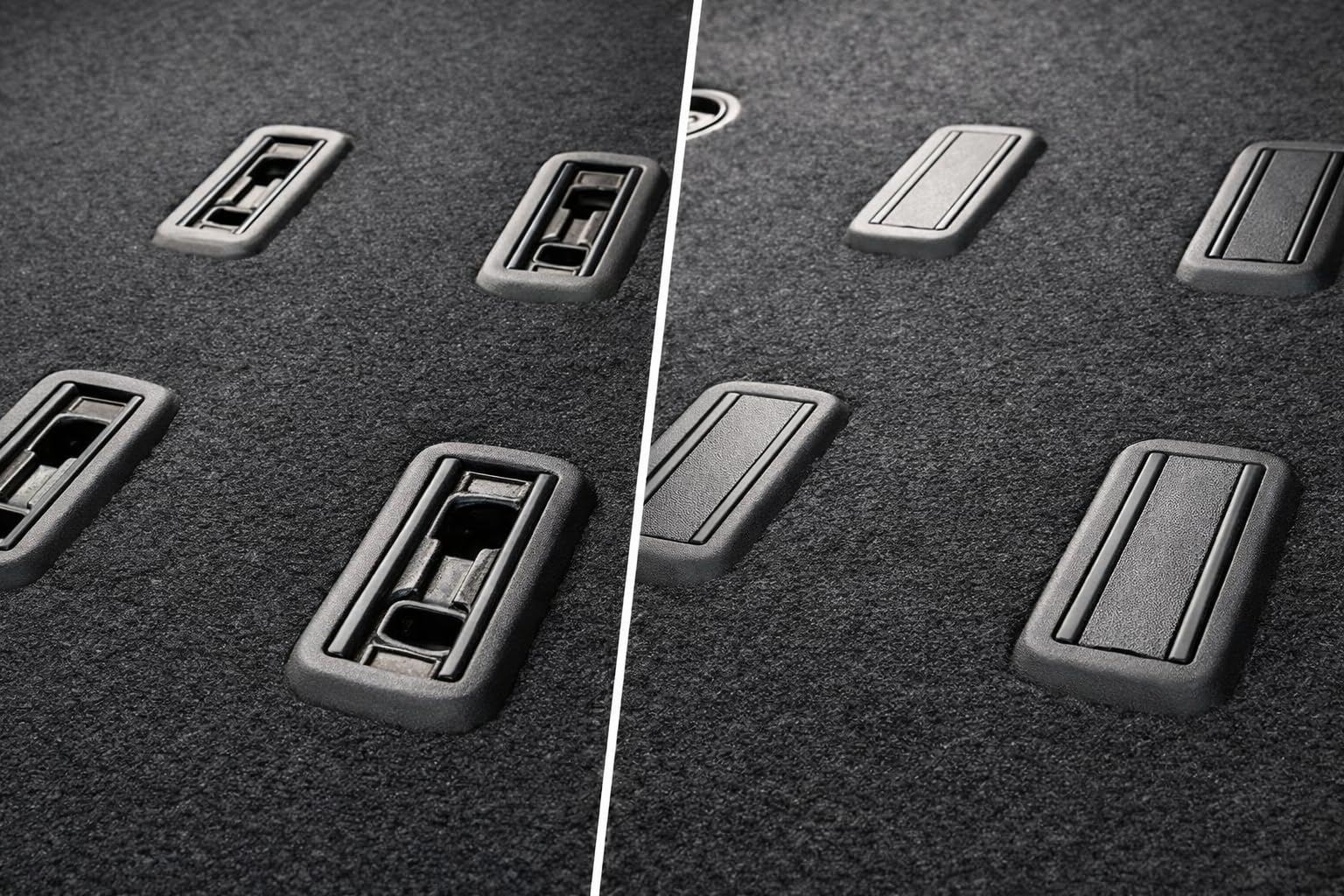 Tapas Para Anclajes de Asientos T5-T5.1 T6 Compatible con Multivan-Transporter-Caravelle-Kombi-Shuttle/Embellecedores de Anclajes Asientos/Tapas Para Base de Asiento (Pack 8)