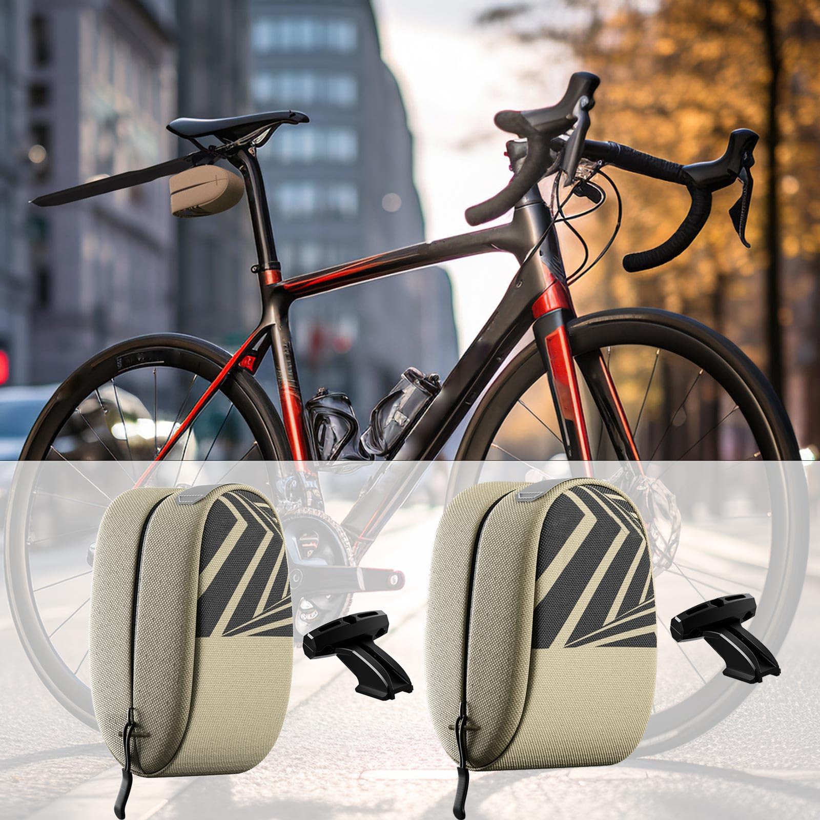 Bolsa de asiento trasero para bicicletas, bolsa para cajuela, alforjas grandes para bicicletas, bolsa de asiento trasero, bolsa de tubo para bicicletas