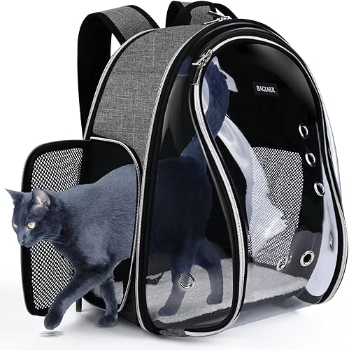 Miniatura 9 de BAGLHER Mochila transportadora para gatos con burbujas  Mochila para perros aprobada por aerolíneas para mascotas pequeñas, cachorros, perros,