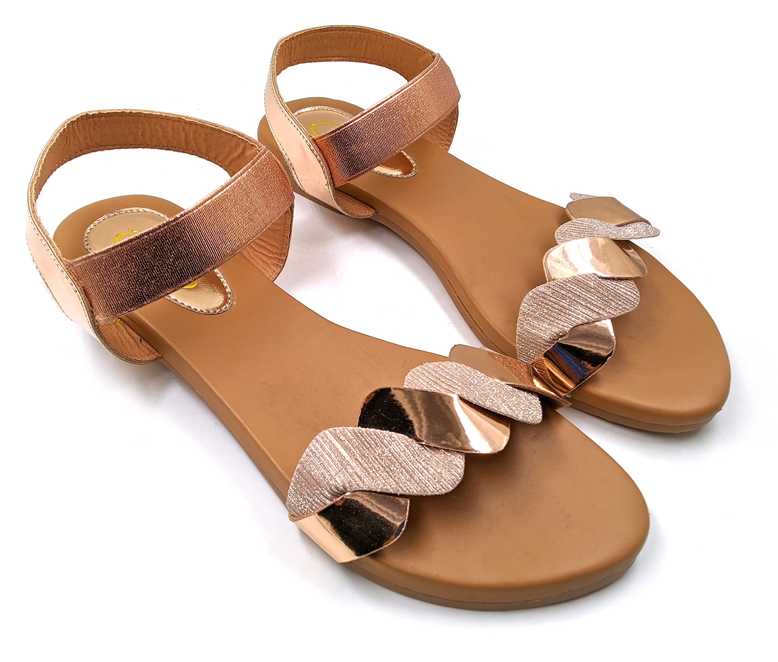 Zahuwomen Flats Sandals Girls Stylish Fancy Flat Fashion Sandals