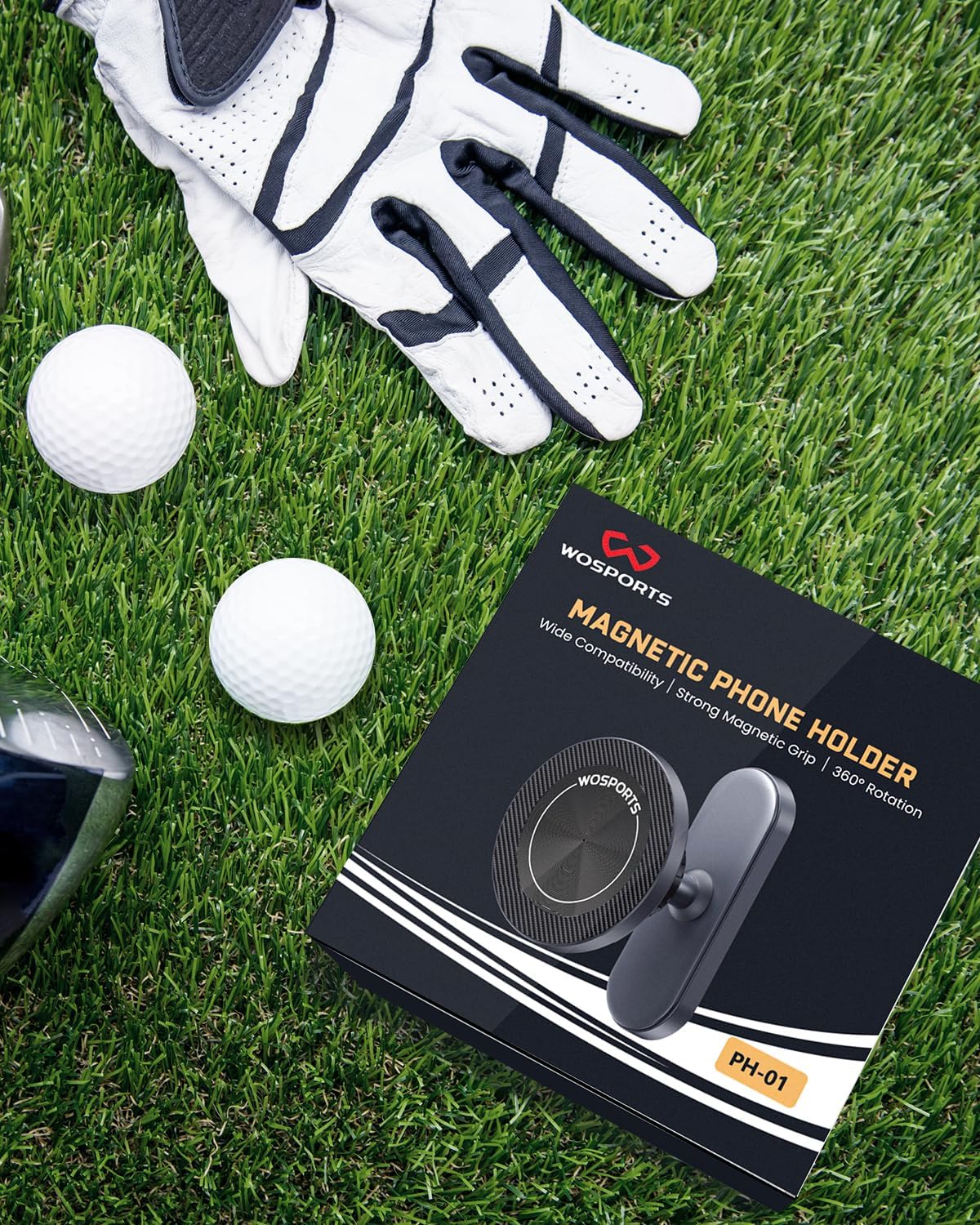 WOSPORTS Magnetic Golf Cart Phone Holder, Golf Cart Phone Mount for iPhone 16 Pro Max 15 14 13 12 Plus, Golf Cart Accessories Gifts for Men Women - Image 8