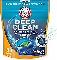 Vista 1 de ARM & HAMMER Fórmula de Limpieza Profunda contra Manchas, Paquetes de Detergente para Ropa Power Paks, 21