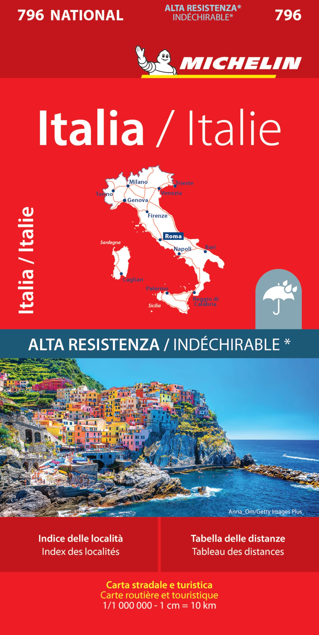 Italy (796): Wegenkaart Schaal 1: 1.000.000 (National)
