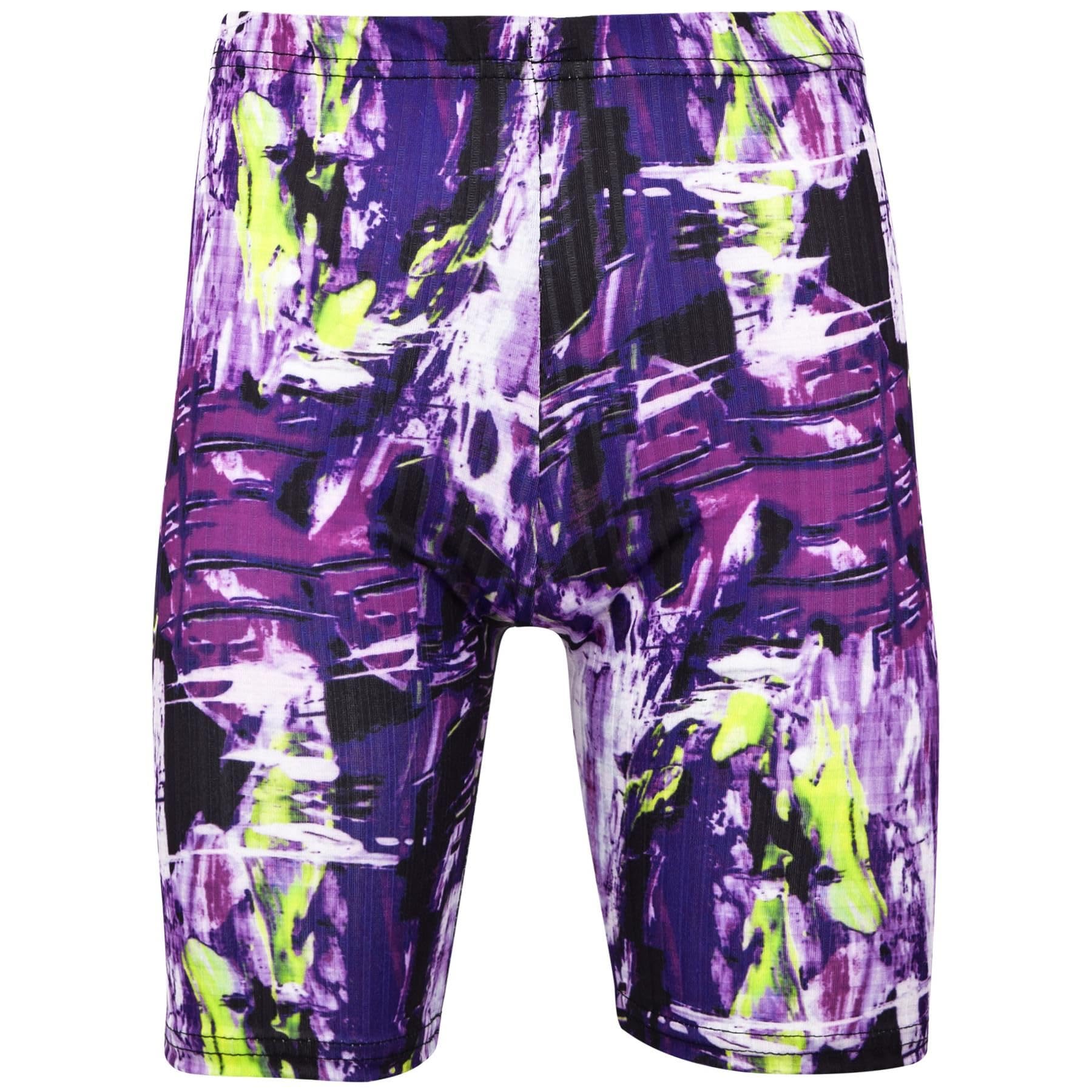 A2z 4 Kids Girls Purple Shorts Tie Dye Printed Summer Trendy Fashion - Tie Dye 257 Shorts 9-10