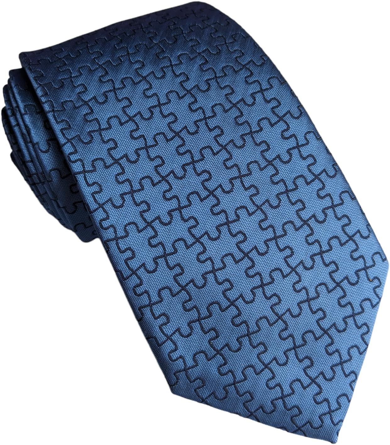 Maker V Jigsaw Necktie, Jigsaw Tie, Puzzle Necktie, Puzzle Tie, Puzzles Necktie, Puzzles Tie, Jigsaw Puzzle Necktie, Autism Necktie, Autism Tie, ASD Necktie