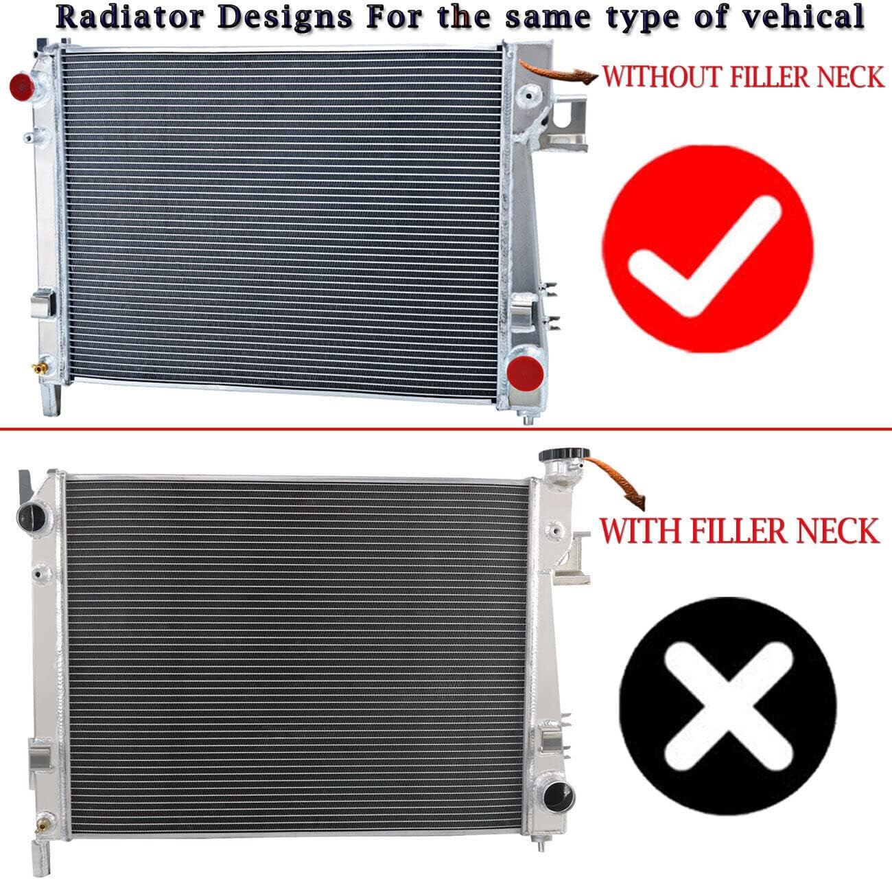 3 Row Core Radiator For 2002 2003 2004 Dodge Ram 1500 3.7L 4.7L 5.7L/ Ram 2500 3500 5.7L Full Aluminum Radiators