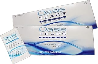 65 Vials Oasis TEARS Preservative-Free Lubricant Eye Drops (2 Boxes, 30 vials Each and one 5 Vial Packet)