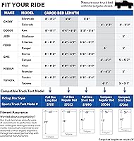 Vista 6 de Tienda para camioneta Sportz, color azul y gris